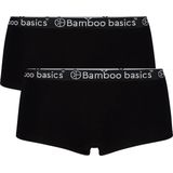 Comfortabel & Zijdezacht Bamboo Basics Iris - Bamboe Hipsters (Multipack 2 stuks) Dames - Onderbroek - Ondergoed - Zwart - XXL