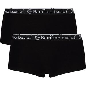 Comfortabel & Zijdezacht Bamboo Basics Iris - Bamboe Hipsters (Multipack 2 stuks) Dames - Onderbroek - Ondergoed - Zwart - S