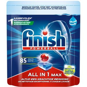 Finish All in 1 Max Ontvetter Vaatwastabletten - Kwartaalpak - 85 Tabs