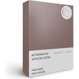 Heckettlane Elementi Hoeslaken - Lits-jumeaux - Katoensatijn - 160x200cm - Roze