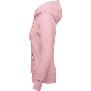 Kariban Ecologische damessweater met capuchon K4028 - Pale Pink - S