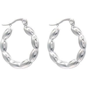 Oorbellen - oorringen - sieraad - oorsieraad - accessoire - zilverkleurig - RVS - ringen - hip - trendy - tijdloos - chique - feest - cadeau - geschenk - vrouwen - dames