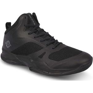 Nivia Combat 2.0 basketbalschoenen voor heren, basketbalveld binnen en buiten (zwart) - EURO - 43