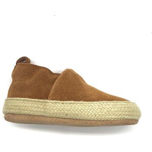 Supercute Espadrilles suède camel bruin 0-6 maanden  maat 16/18