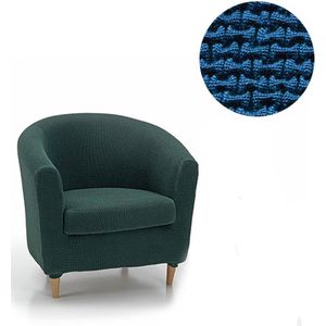 Ronde fauteuilhoes Milan 70-80cm breed blauw | Fauteuil hoes