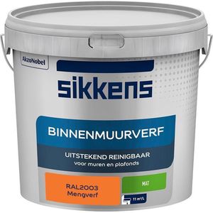 Sikkens - Binnenmuurverf - Muurverf - Mengkleur - Mat - RAL2003 - 5L