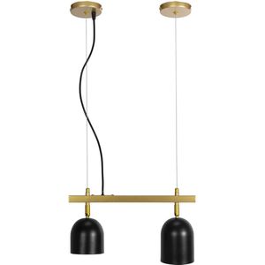 TooLight Hanglamp APP1033-2C - E27 - 2 Lichtpunten - Goud/Zwart