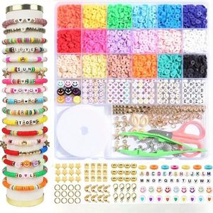 WiseGoods Premium Polymeer Kralenset - Kralen - Sieraden Maken - Hobby Accessoires - DIY - Knutselen - Cadeau - Bedels - 2200stk