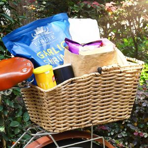 Goodivery ® Fietsbagagedrager Mand Met Waterdichte Afdekking En Verstelbaar Bagagenet Voor Dagelijks Gebruik