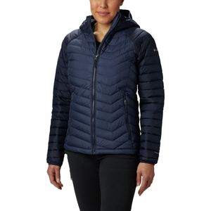 Columbia Powder Lite™ Hooded Jacket - Dames Jas - Gewatteerde puffer Jas met Capuchon - Maat L - Blauw