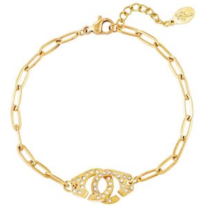 Armband Manchetten - Yehwang - Schakelarmband - One size - Goud