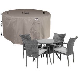 Raffles Covers ronde tuinsethoes - ⌀ 175 H: 85 cm - RDSR175 - Waterdicht | Solution Dyed | UV-bestendig | Elastisch trekkoord | Airvents - Beschermhoes tuinmeubelen