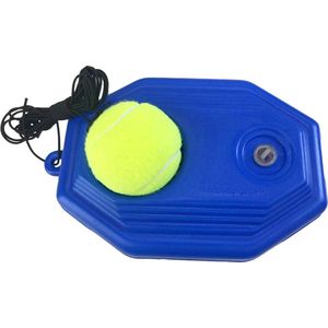 Tennis Trainer Set - Tennisbal met Elastiek - Swingball - Tennispaal - Blauw