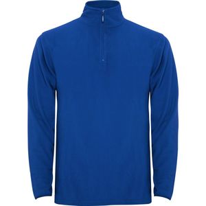 Kobalt Blauwe dunne fleece trui met halve rits model Himalaya merk Roly maat XL