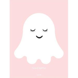 Roommate Poster Spookje 30 X 40 Cm Roze/wit