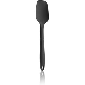 Lepel voor restjes, Flex Spoon M, Premium Food Silicone met roestvrijstalen kern, in een kleurrijke doos (antraciet, individuele Flex Spoon)