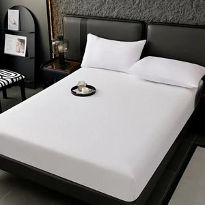 Lakens 2 persoons- Hoeslaken 100% Katoen -180X200 cm met ruime hoek van 35cm - Geschikt voor boxspring matras - Wit