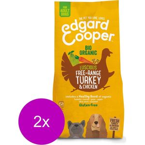 Edgard & Cooper Verse Biokalkoen & Biokip (vrije uitloop) Adult - Hondenvoer - 2 x 7kg