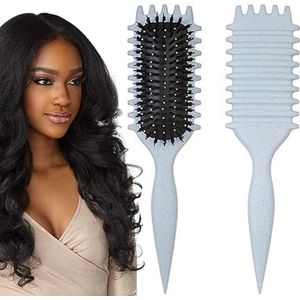 Curl Defining Brush - Krulborstel Voor Definiëren van Krullen - Antistatische Haren - Geschikt Voor Alle Haartypes - Ergonomisch Handvat