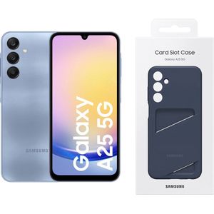 Samsung Galaxy A25 5G - 128GB - met Card Slot Case - Blue