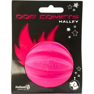 Dog Comets Ball Halley hondenspeeltje – Ø6 cm - Duurzaam honden speelgoed – Natuurlijk rubber – Roze