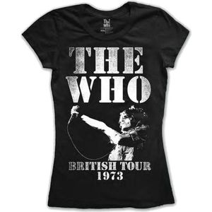 The Who - British Tour 1973 Dames T-shirt - M - Zwart