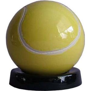 keramieken urn in de vorm van een tennisbal 0,3 liter/10 cm