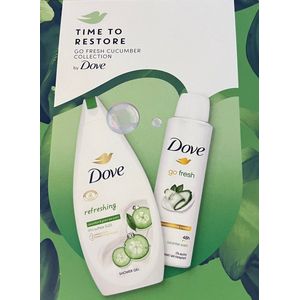 Dove - Time to Restore - Go Fresh Cucumber Collection - Shower gel & Deo gift set - geschenkset