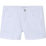 NAME IT NKFROSE REG TWI SHORTS 8212-TP NOOS Meisjes Broek - Bright White - Maat 104