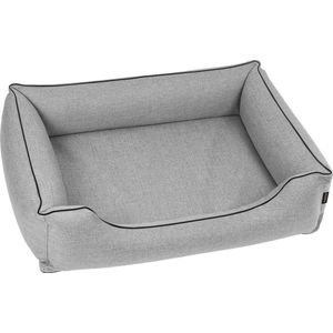 Mestizo - Hondenbed - 65x50 cm - Grijs met zwarte bies