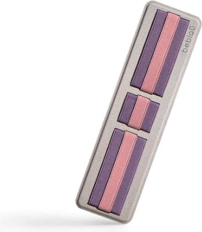 Beblau SHIFT zelfklevende draagbare elektronica-organizer voor laptops, en tablets. Ideaal voor studenten, thuiswerken reizen ! Herbruikbaar (kleur: zacht paars)