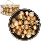 Cosy&Trendy Kerstballen - 48 stuks - 6cm - kunststof