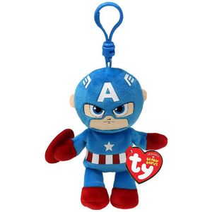 Ty Beanie Boo Sleutelhanger - Marvel Captain America