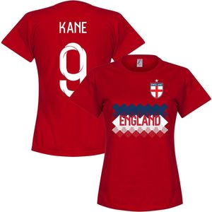 Engeland Kane 9 Dames Team T-Shirt - Rood - L