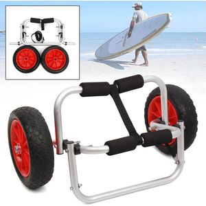 Opvouwbare Trolley op Wielen met Band – Geschikt voor Kano - Kajak of Surfplank – Draagvermogen tot 70kg