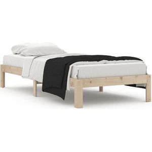 vidaXL - Bedframe - massief - grenenhout - 90x200 - cm