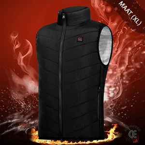 Borvat® - Verwarmde Jas - Mode Mannen Vrouwen Jas - Intelligente Usb Elektrische Verwarming - Thermische Warme Kleding Winter Verwarmd Vest - (M)