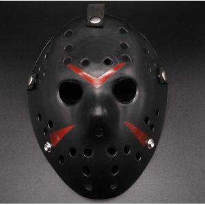 Face Mask met Gaten – Halloween Masker – Zwart