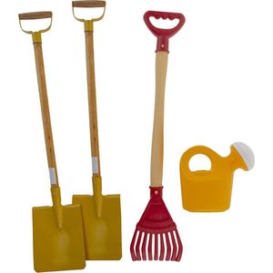 Beach set - strandset voor kids - Schop / hark / gietertje - 4 delig - pret op het strand - zandbakspeelgoed