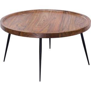 Rootz Salontafel - Massief Hout - Bruin -75 x 39 x 75 cm