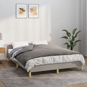 vidaXL - Verzwaringsdeken - met - hoes - 152x203 - cm - 11 - kg - stof - grijs