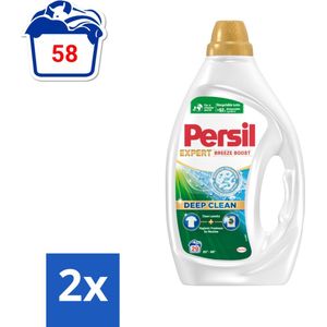 Persil Expert - Vloeibaar Wasmiddel - Witte en Gekleurde Was - Breeze Boost - 29 Wasbeurten - Voordeelverpakking - 2 stuks