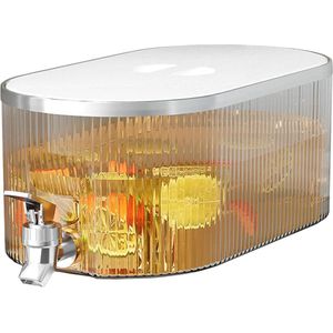 Beverage Dispenser with Faucet Refrigerator - 5L Well Sealing Lemonade Dispenser