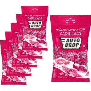 6 Zakken Autodrop Cadillacs á 180 gram - Voordeelverpakking Snoepgoed
