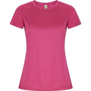 Fluorescent Roze dames ECO sportshirt korte mouwen 'Imola' merk Roly maat XL