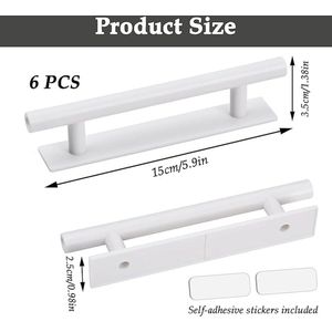 zelfklevende meubelgrepen 15L x 3.5W centimetres/6