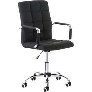 In And OutdoorMatch Bureaustoel Avis - Zwart - Stof - Hoge kwaliteit bekleding - Luxe bureaustoel - Moderne uitstraling