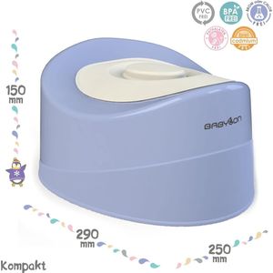 Kinderpotje met deksel, mini, antislip kindertoiletten, kindertoilet, nachtpot voor kinder/wc-bril, potje meisjes, anatomisìh kinderpotje jongens, babyaccessoires paars