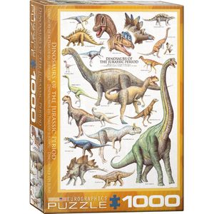 Eurographics puzzel Dinosaurs of the Jurassic - 1000 stukjes