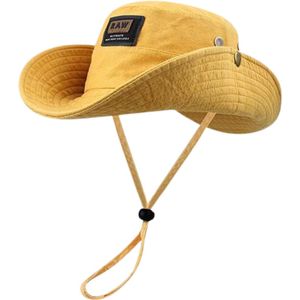 Bovista Zonnehoed - Reishoed - UV Beschermende Hoed - Bucket Hat - Festival - Pet - Hoedje Voor Dames & Heren - Hoofdbescherming - Geel